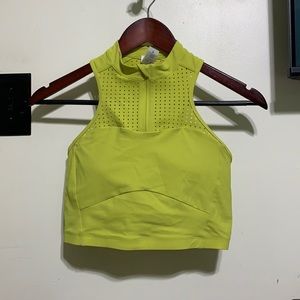 bright yellow/green lululemon exercise tank